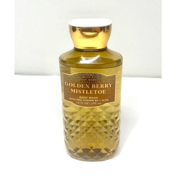 Bath & Body Works Golden Berry Mistletoe Body Wash 10 fl oz - Picture 1 of 2